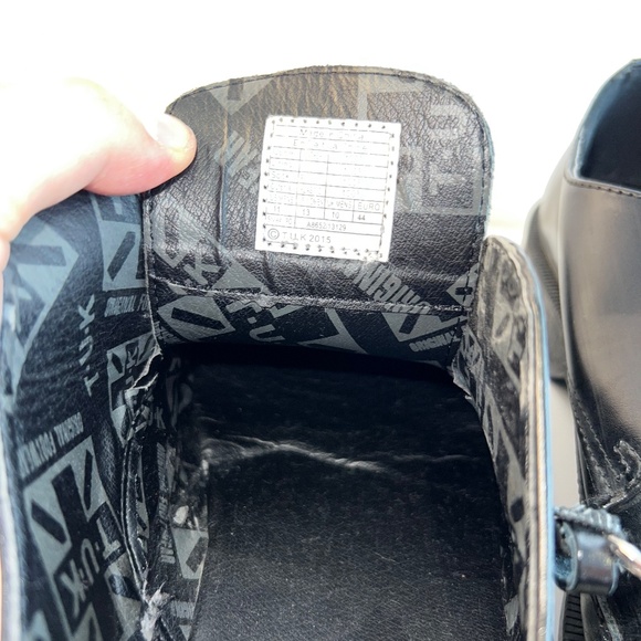 T.U.K. - Men's Western Buckle Loafer - A8652 - Black Leather Jam - Saint Laurent - Picture 12 of 15